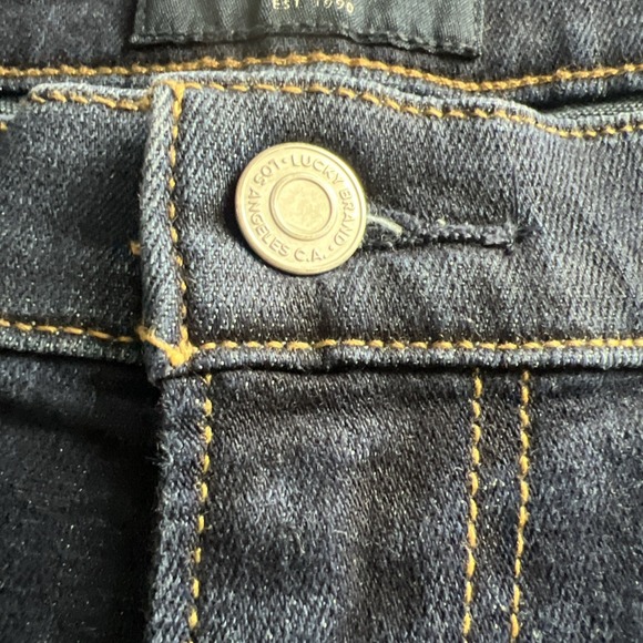 Lucky Brand Mens 223 Straight Leg Jeans Size W36 L32 Stretch Dark Blue Denim D12 - Picture 6 of 16